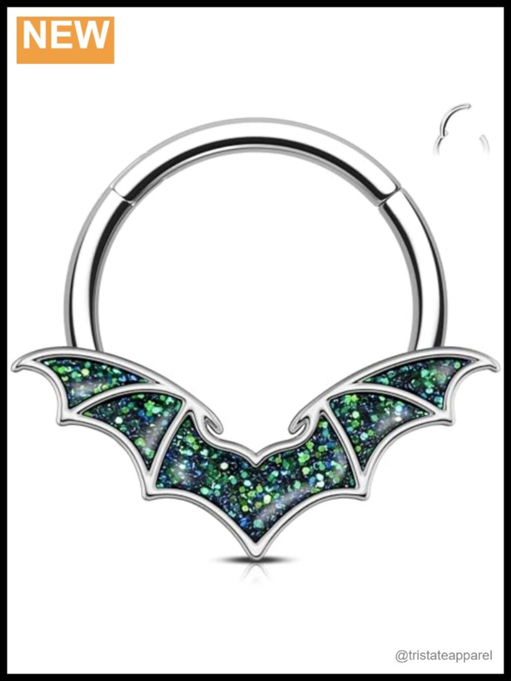 16G V-Shaped Septum Ring 316L Stainless Steel Daith Clicker Piercing